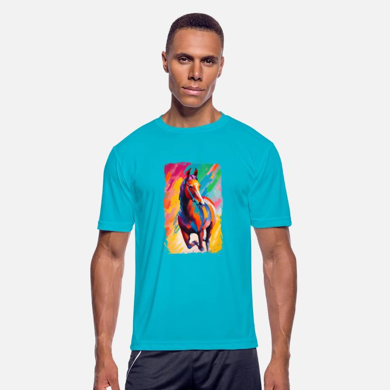 Beautiful Wild Horse Running Art
