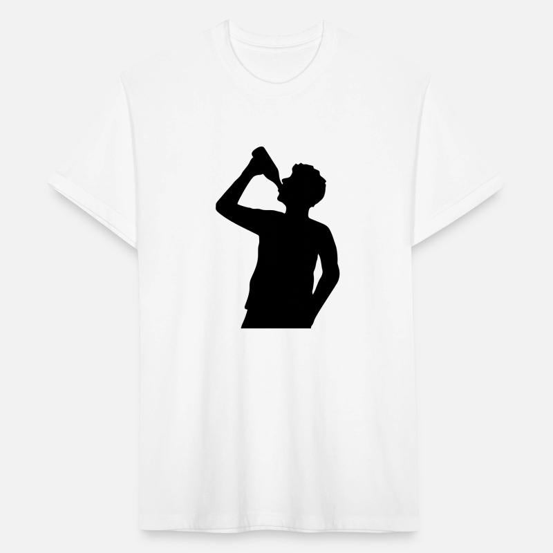 beer drink man silhouette