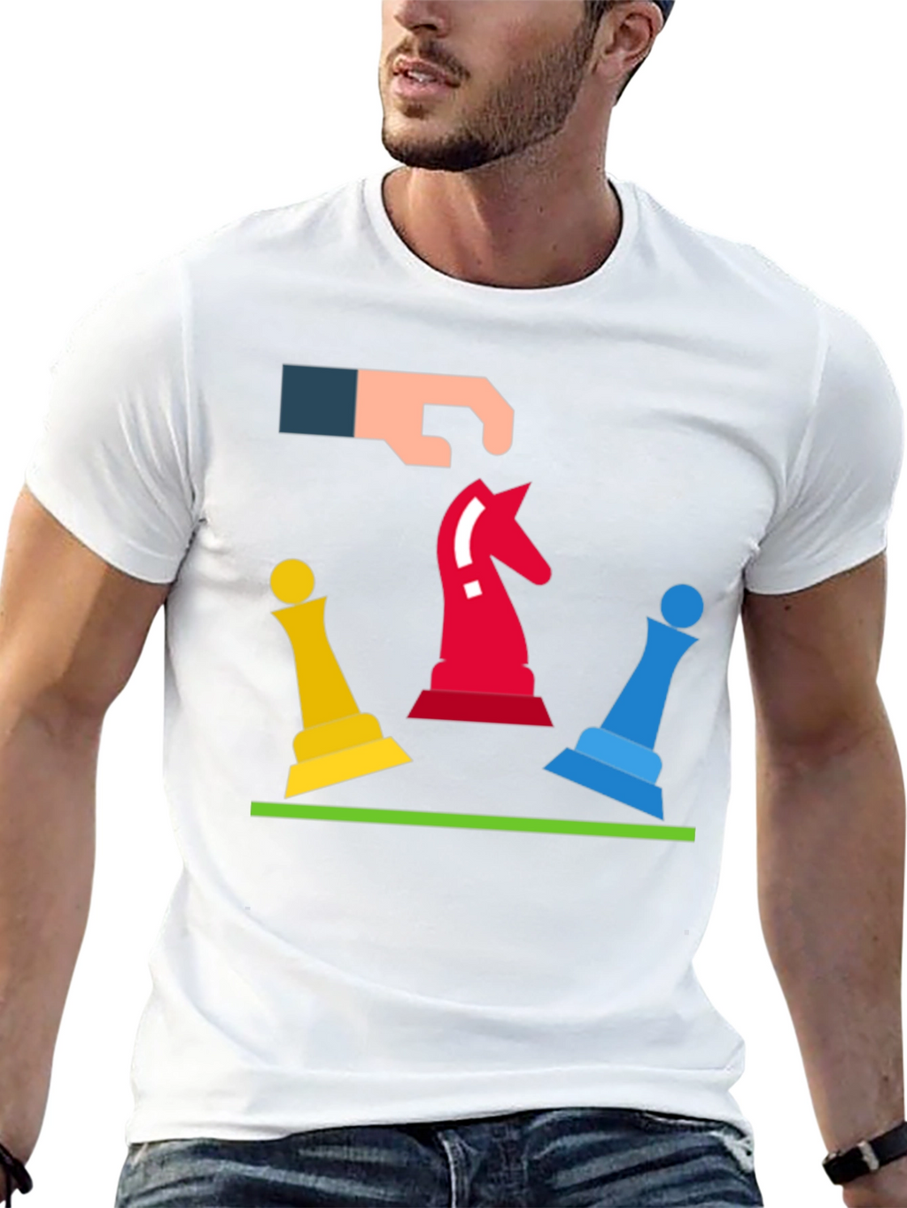 Chess Move Graphic Tee - Strategic Style