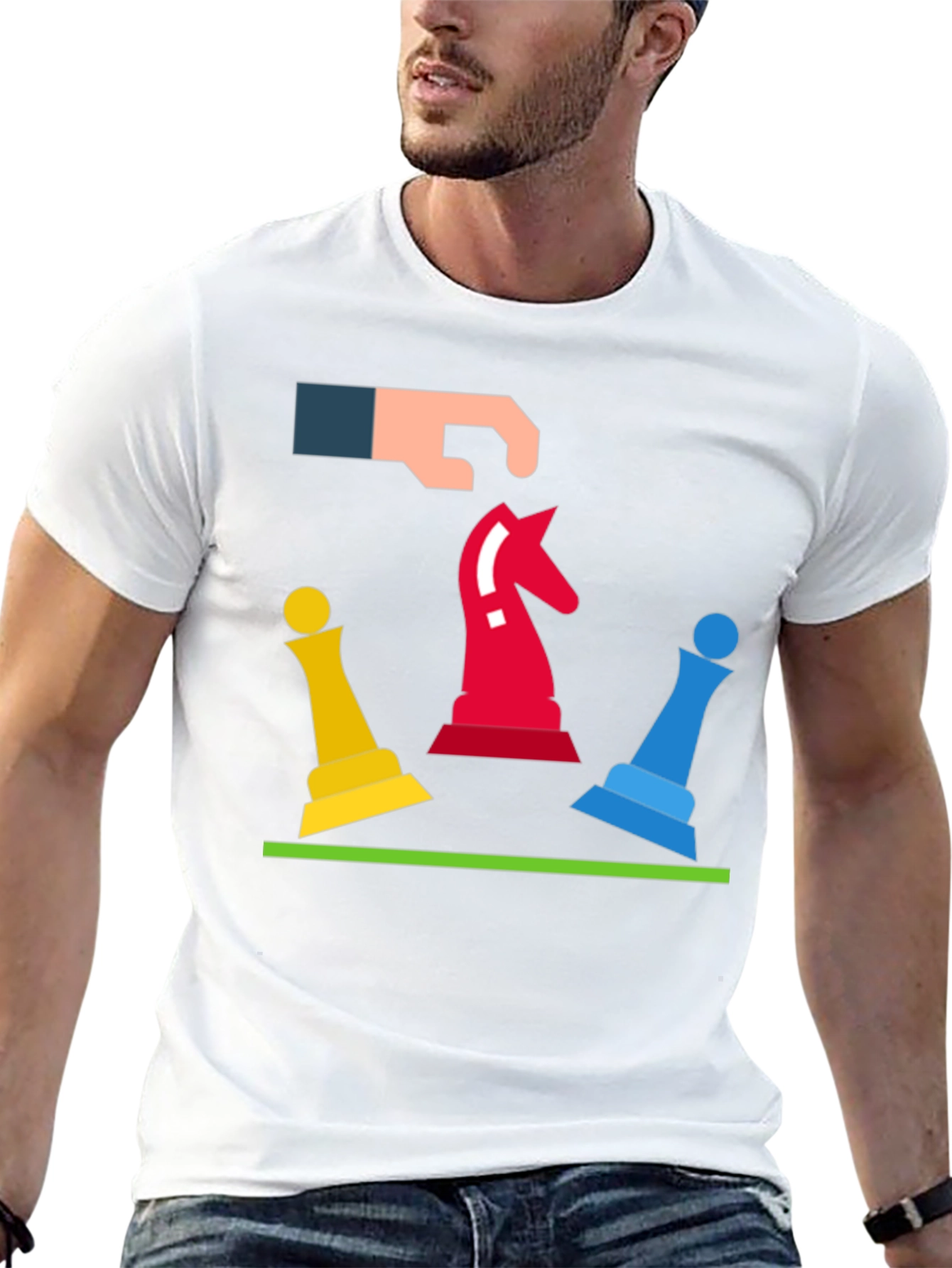 Chess Move Graphic Tee - Strategic Style