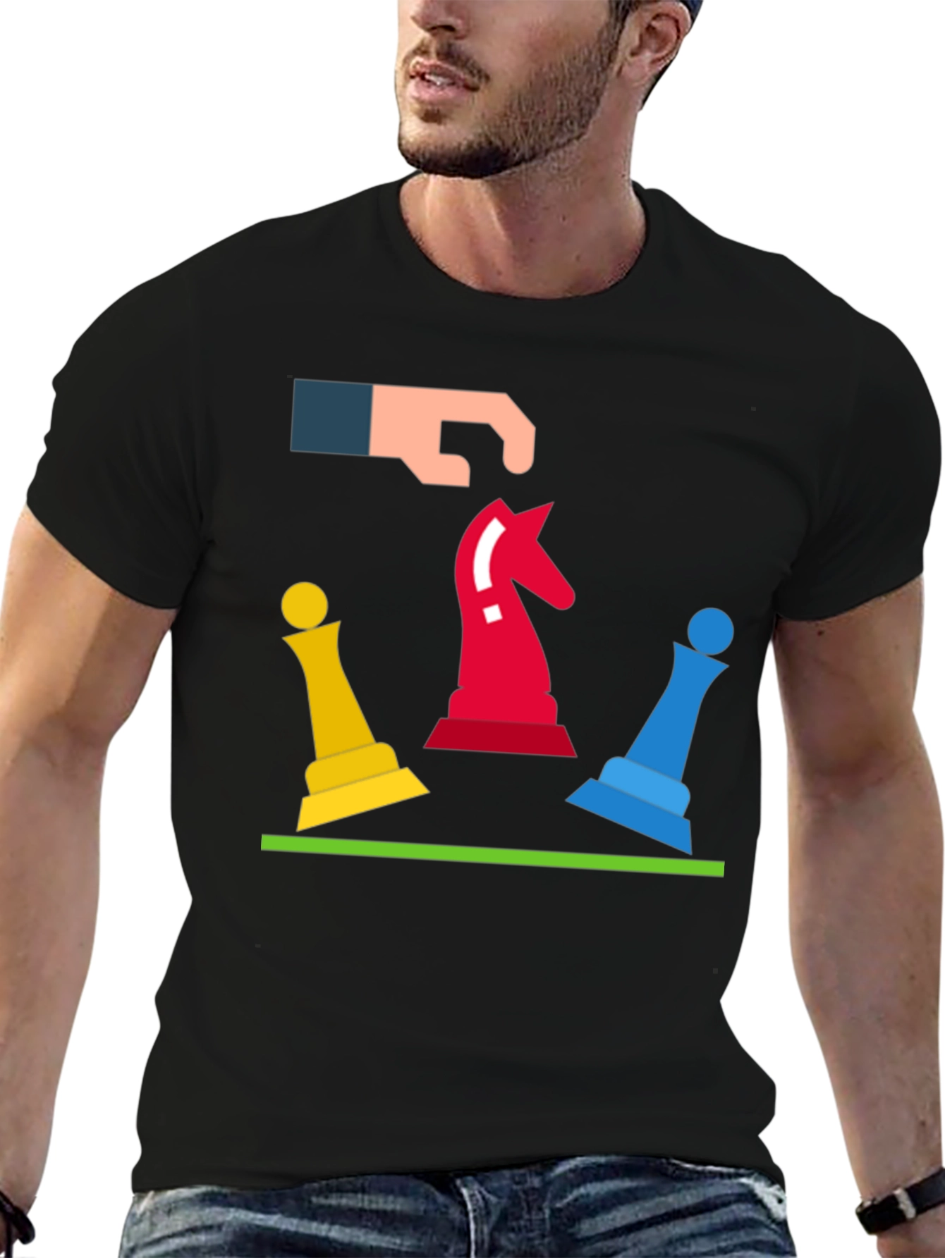 Chess Move Graphic Tee - Strategic Style