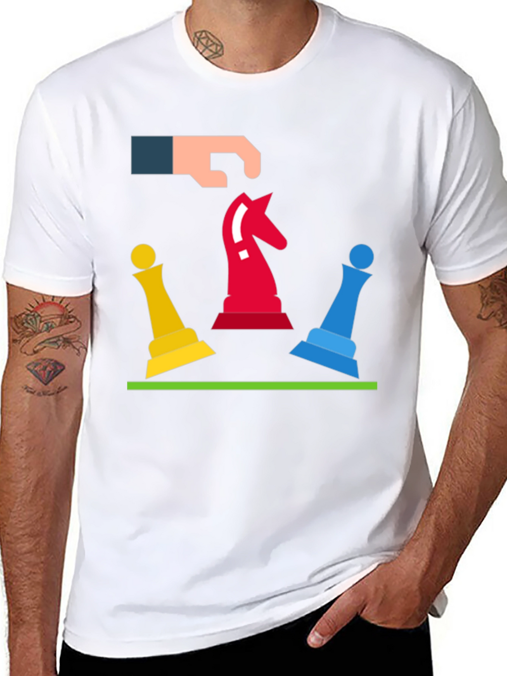 Chess Move Graphic Tee - Strategic Style