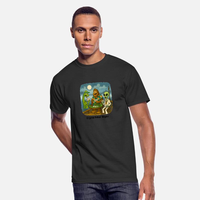 Bigfoot, Nessie and an Alien Play Poker - Cryptid