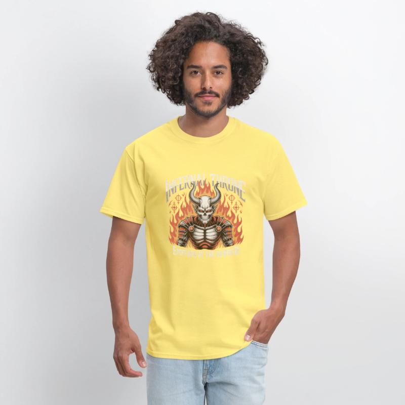Biomechanical Skull Flame Metal Shirt