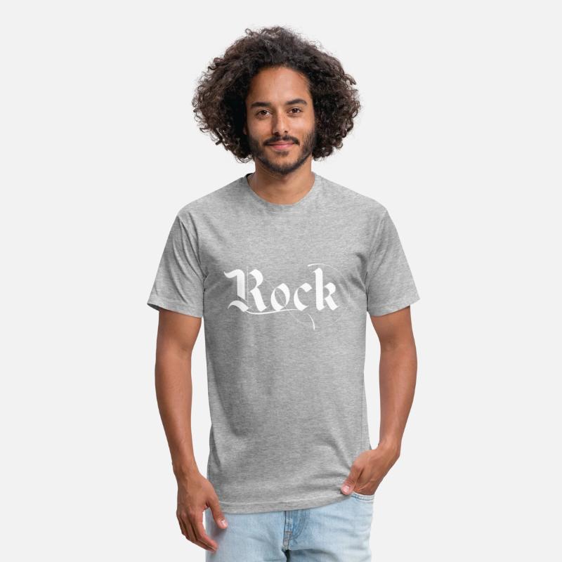 black and white rock typography