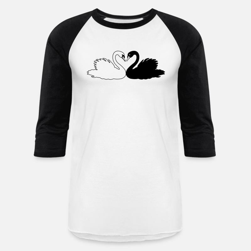 Black and white swan