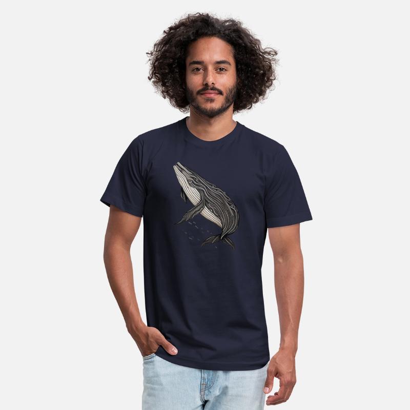 Black and White Whale Stencil