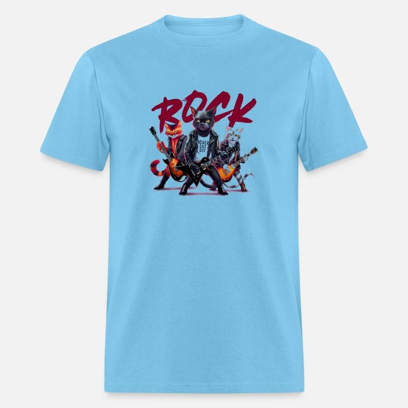 Black Cat Rock n Roll Music Lover Design