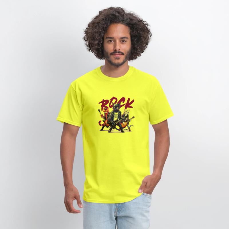 Black Cat Rock n Roll Music Lover Design