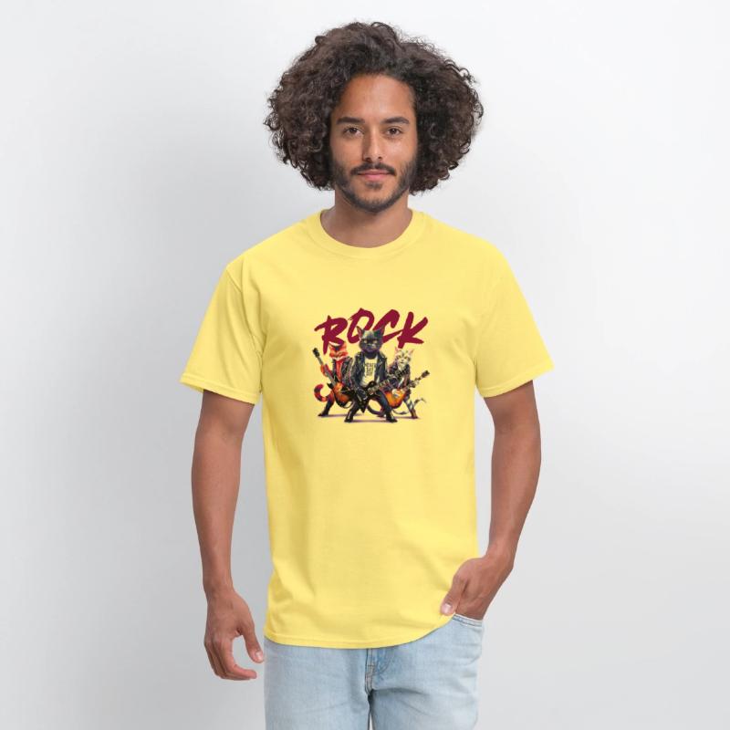 Black Cat Rock n Roll Music Lover Design