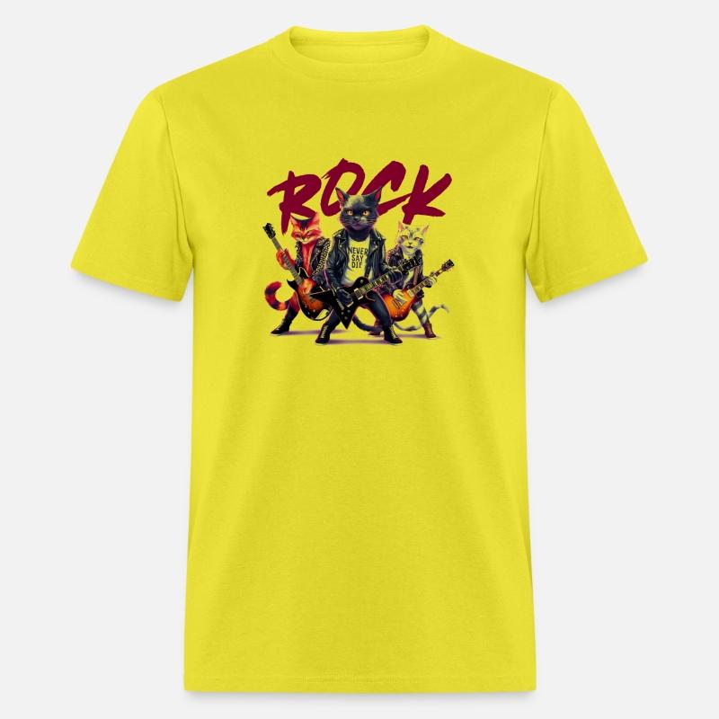 Black Cat Rock n Roll Music Lover Design