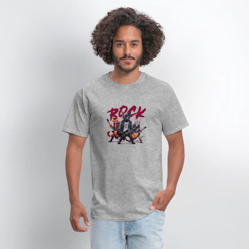 Black Cat Rock n Roll Music Lover Design