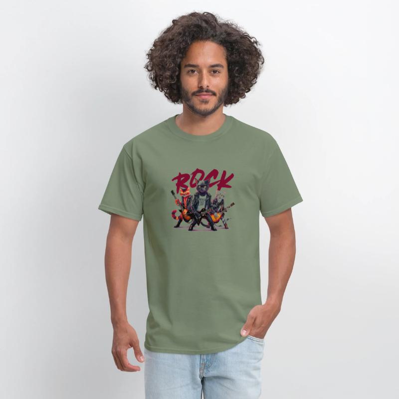 Black Cat Rock n Roll Music Lover Design