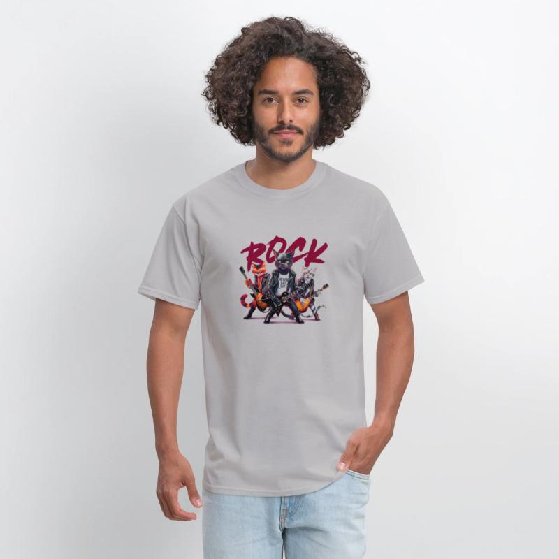 Black Cat Rock n Roll Music Lover Design