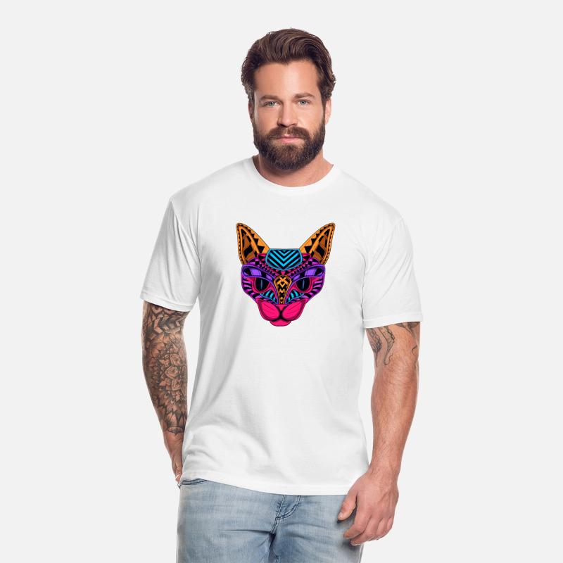 Black Neon Cat T shirt