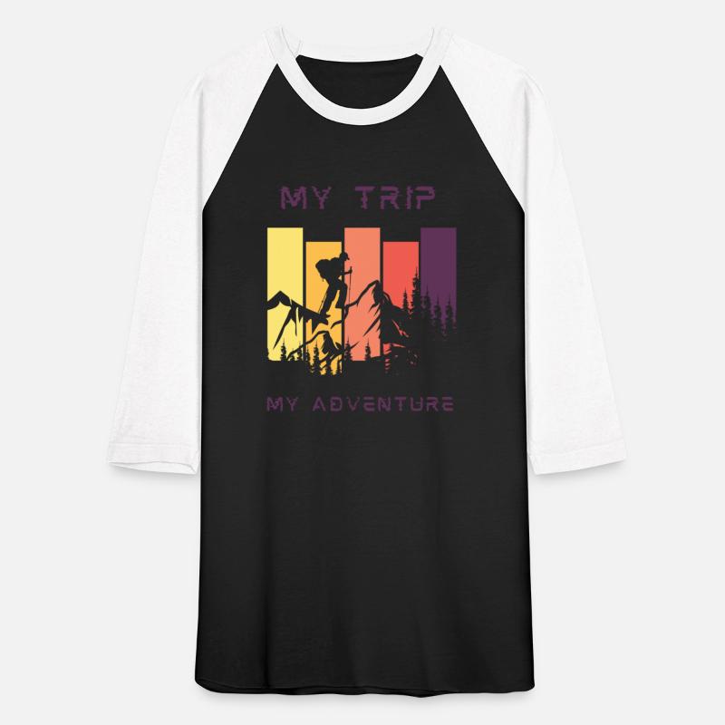 Black Simple Abstract Adventure T-Shirt