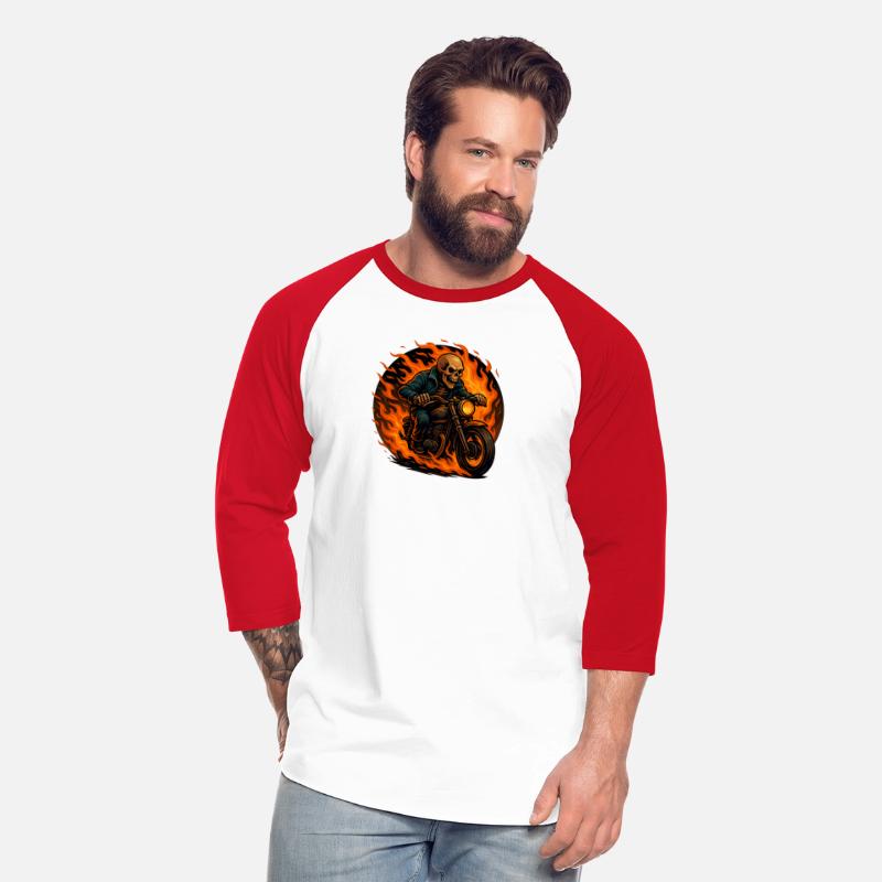 Blazing Ride – Skull on Fire Motorcycle