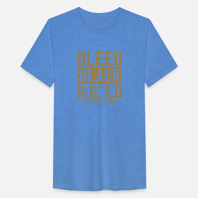 Bleed Black and Gold Group School Football Sports