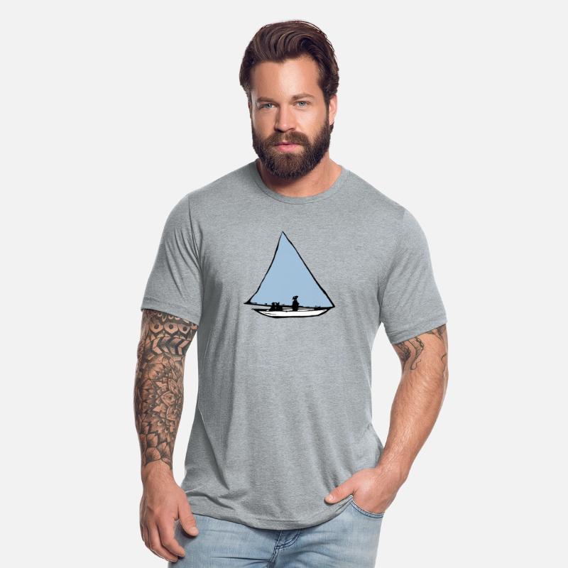 Blue Sailing boat