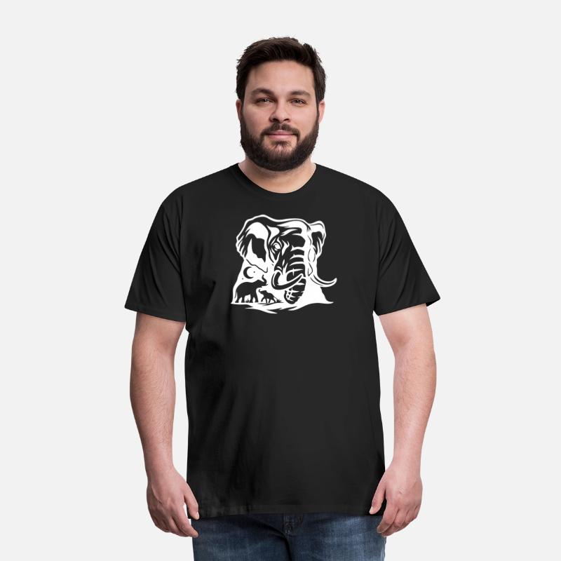 Bold Elephant Silhouette Art