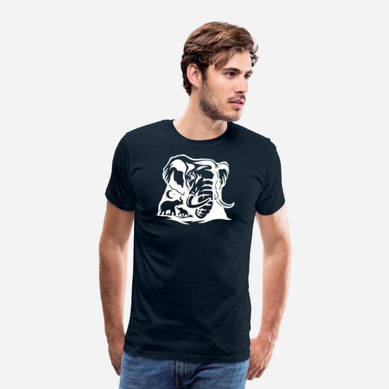 Bold Elephant Silhouette Art