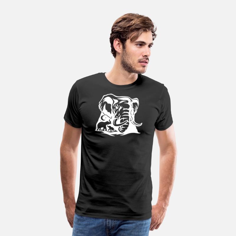 Bold Elephant Silhouette Art