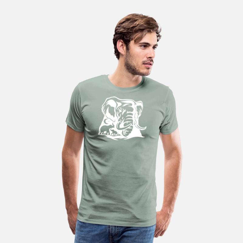 Bold Elephant Silhouette Art