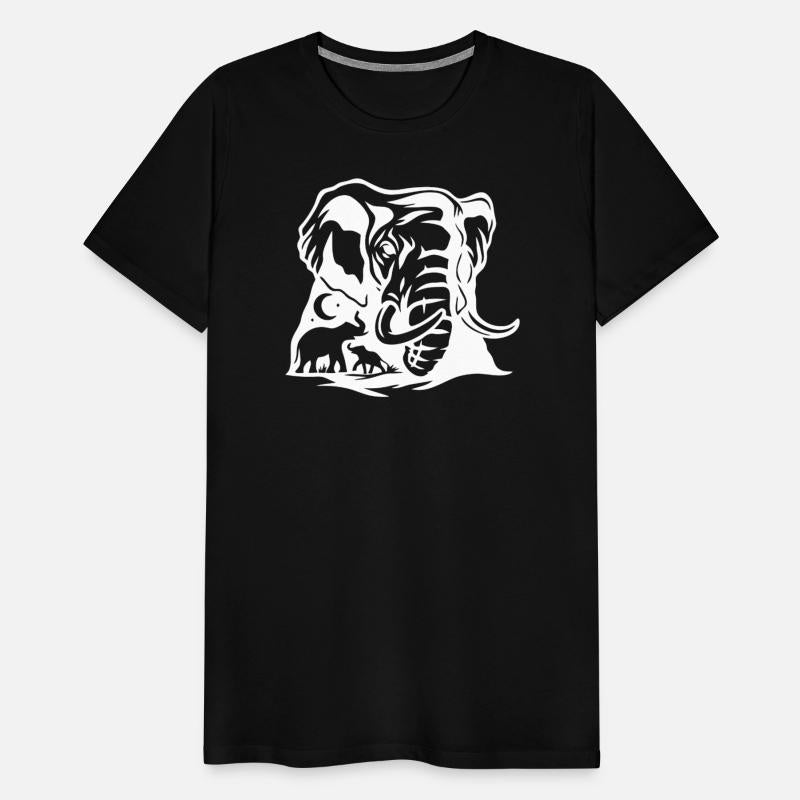 Bold Elephant Silhouette Art