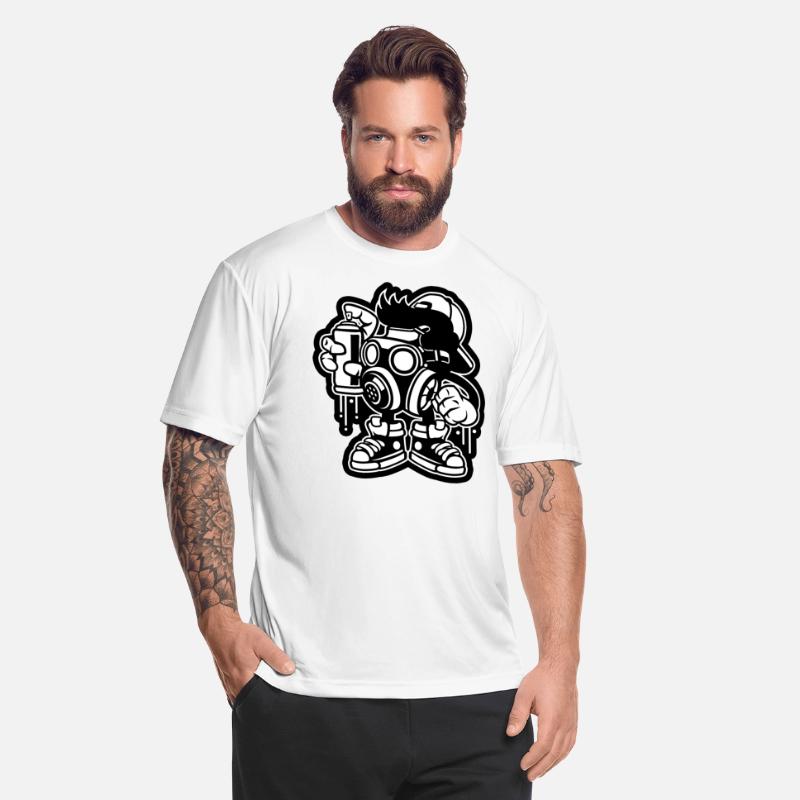Bombe Graffiti Spray Painting Cartoon Character