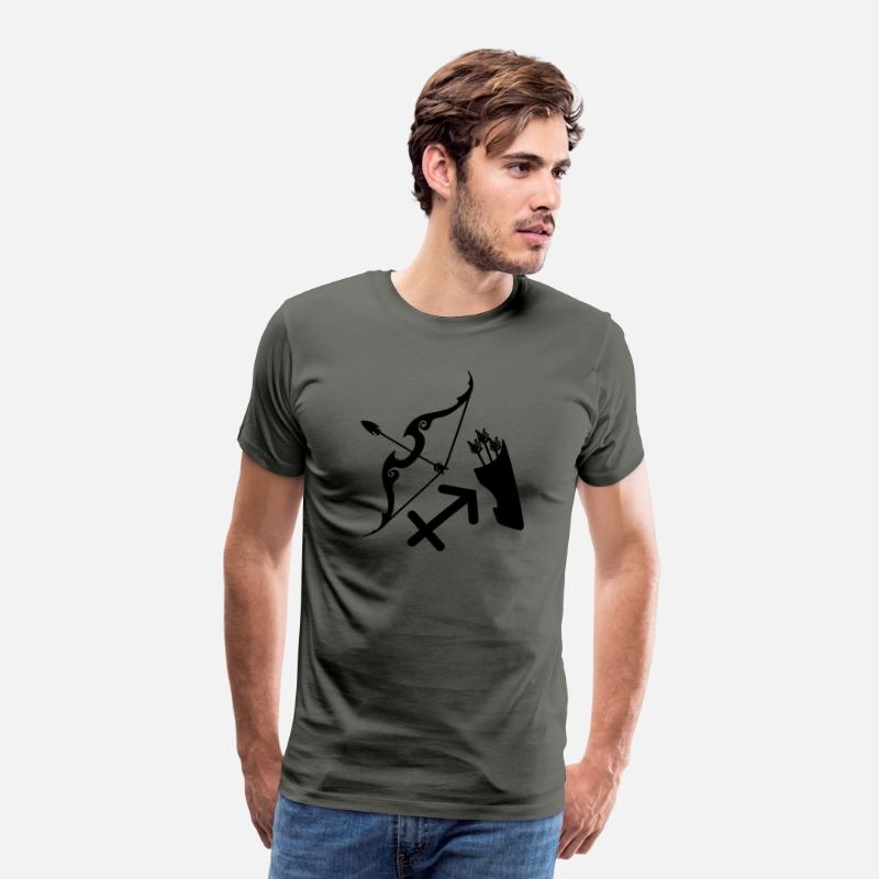 Bow and arrow with logo zodiac sign