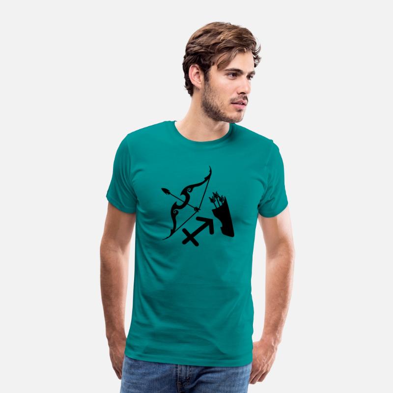 Bow and arrow with logo zodiac sign