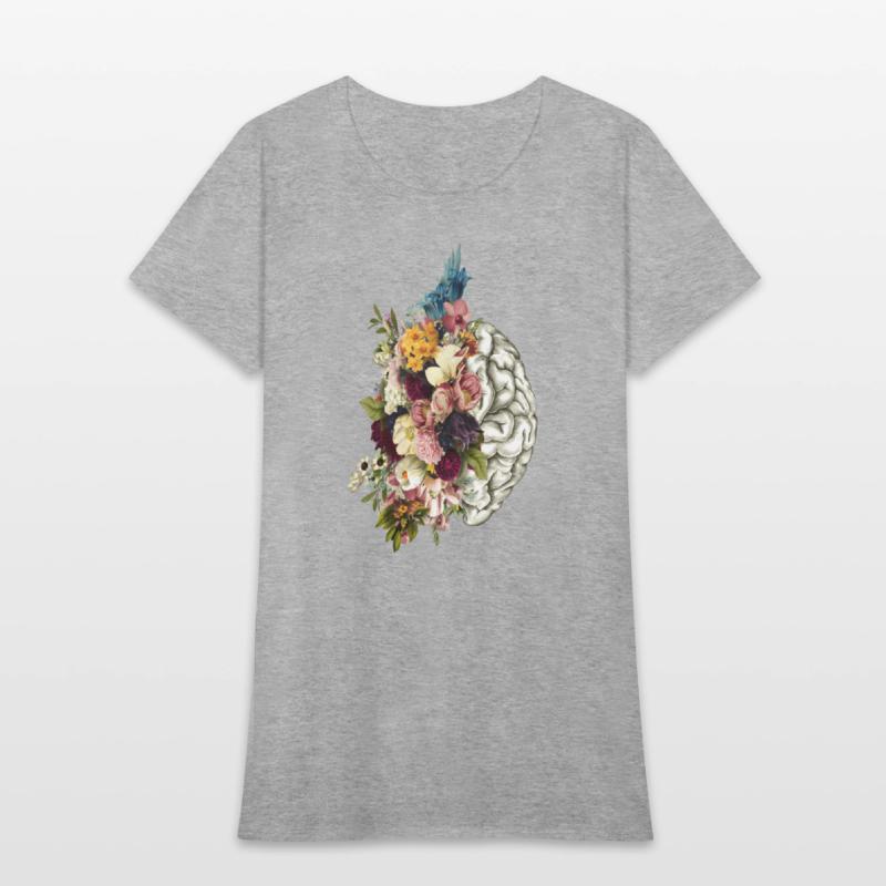 Brain Brain Flowers Anatomy Doctor Uniform