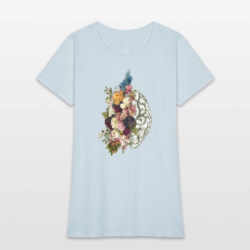 Brain Brain Flowers Anatomy Doctor Uniform