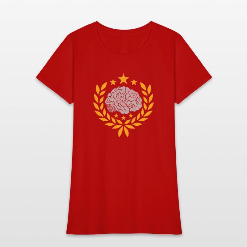 brain laurel wreath stars