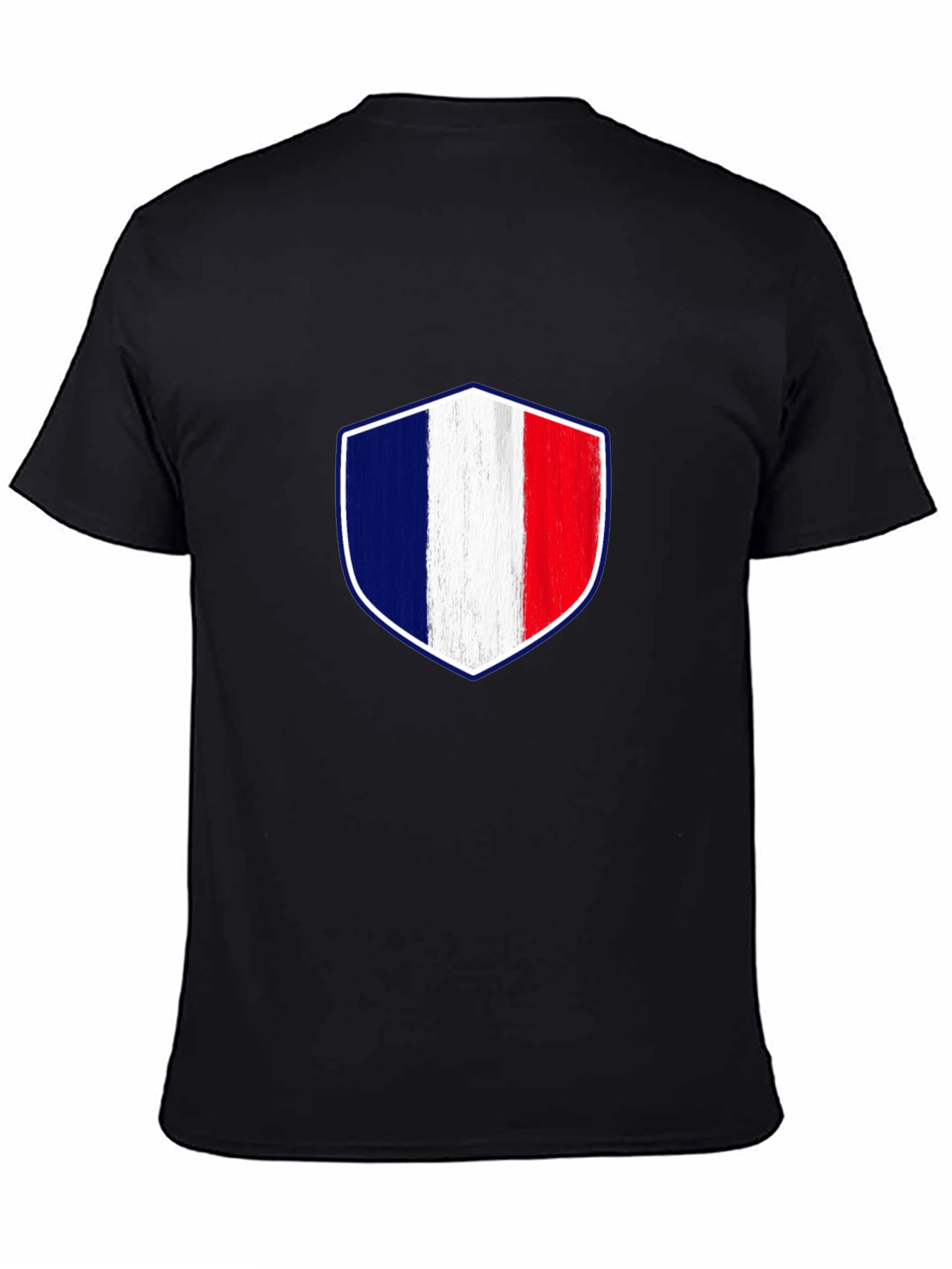 France Flag Shield Graphic T-Shirt