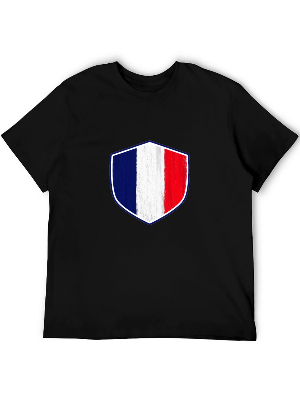 France Flag Shield Graphic T-Shirt