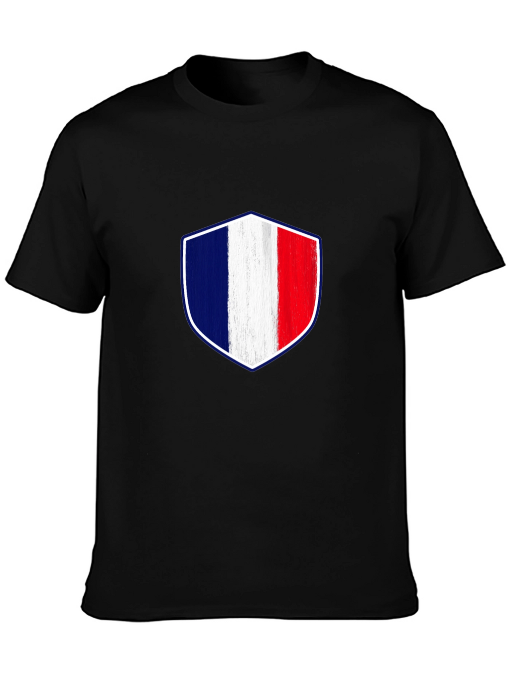 France Flag Shield Graphic T-Shirt