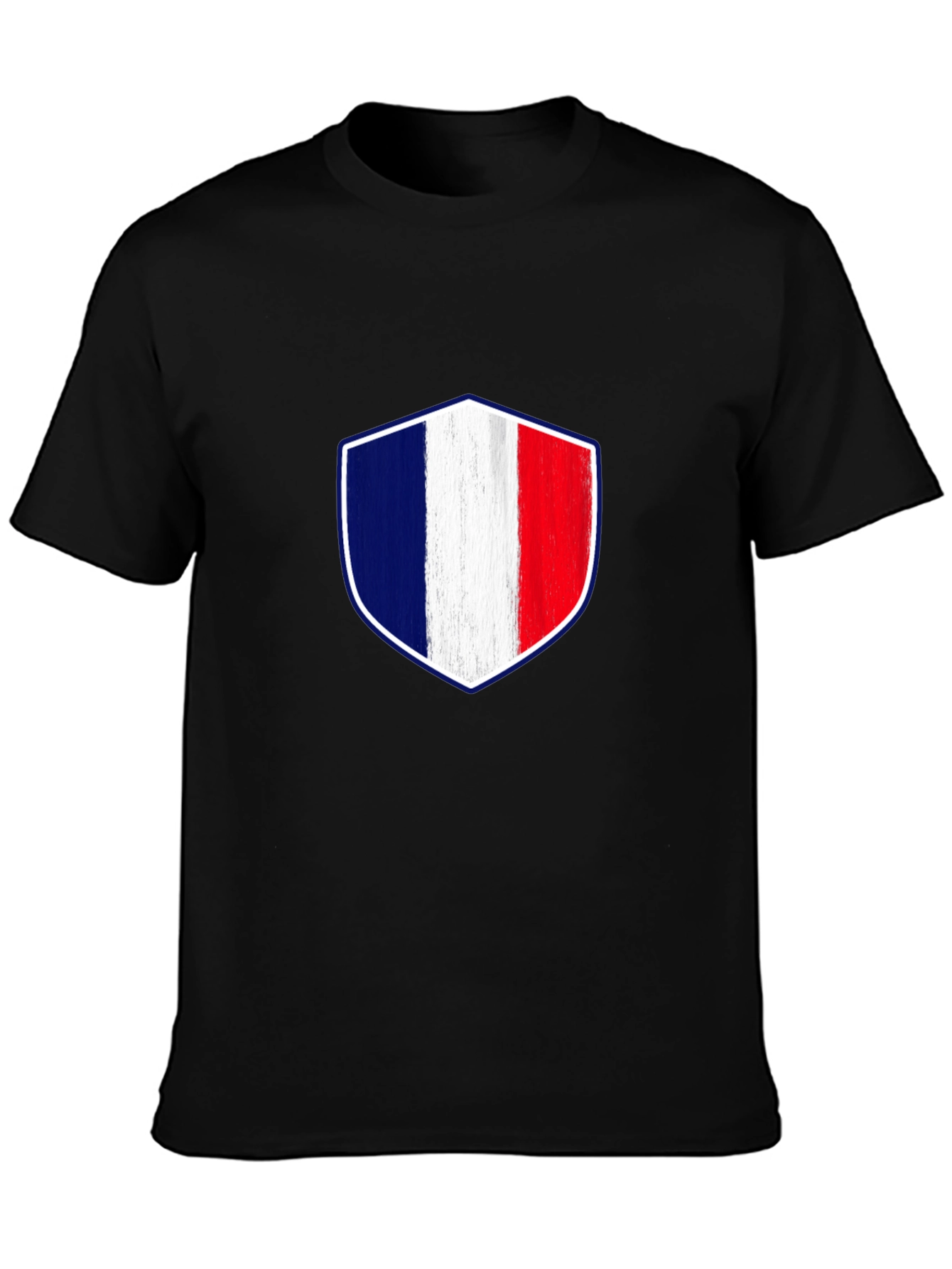France Flag Shield Graphic T-Shirt