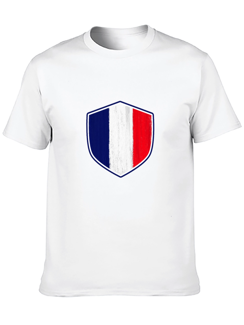 France Flag Shield Graphic T-Shirt