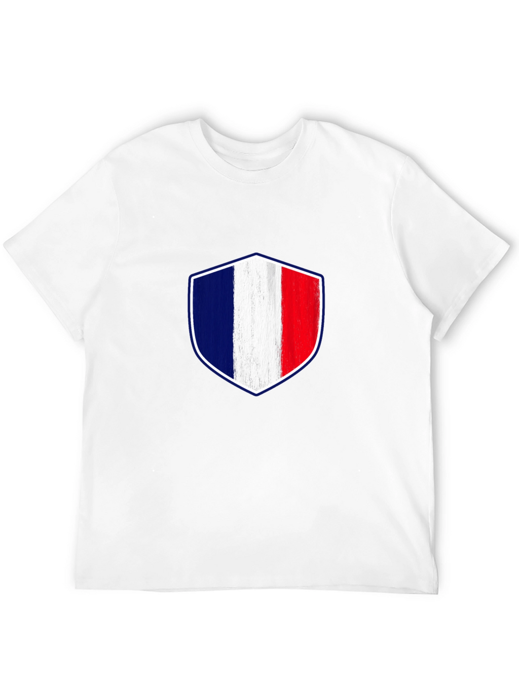 France Flag Shield Graphic T-Shirt