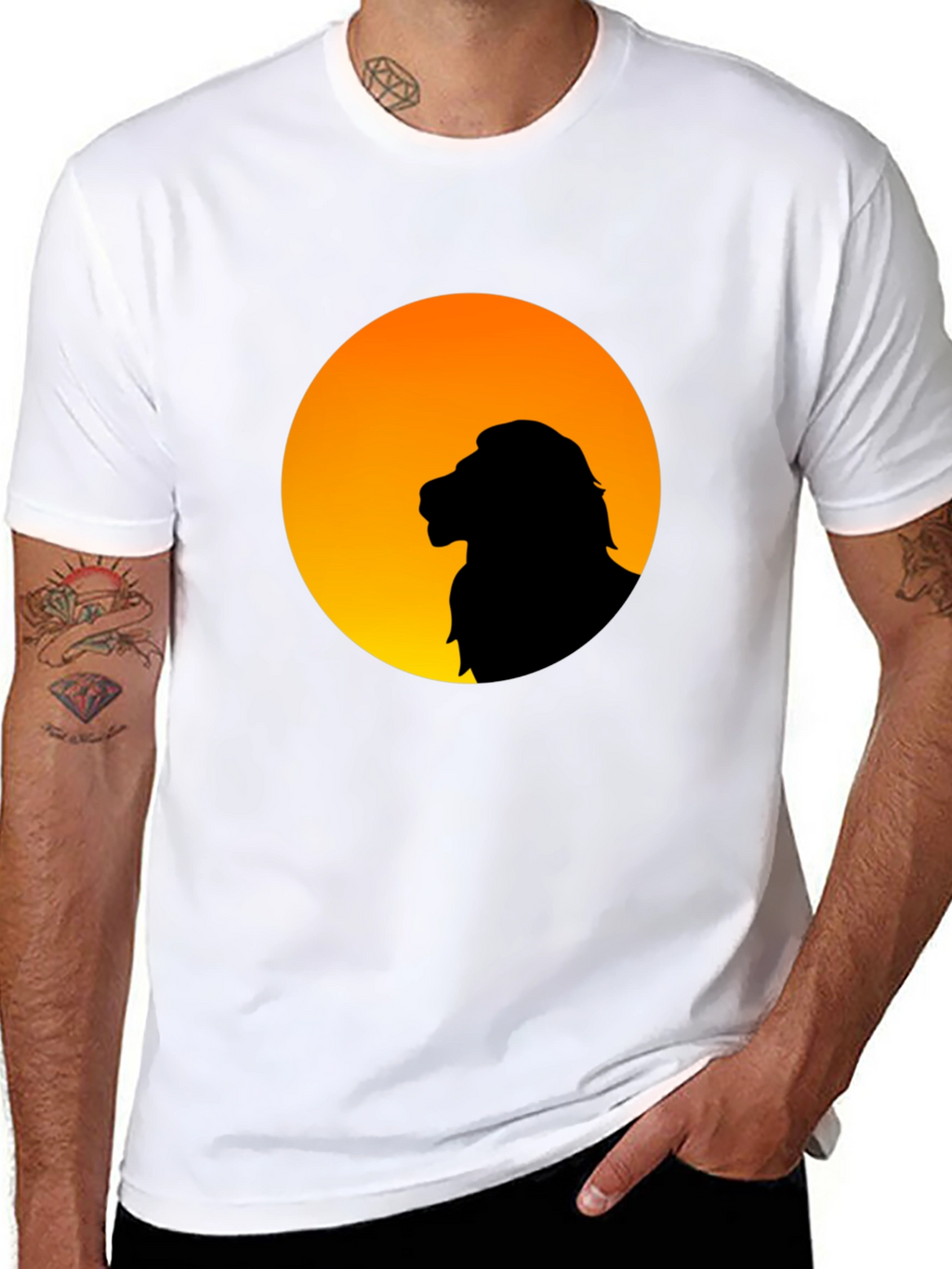 Lion Silhouette T-Shirt - Simba Style