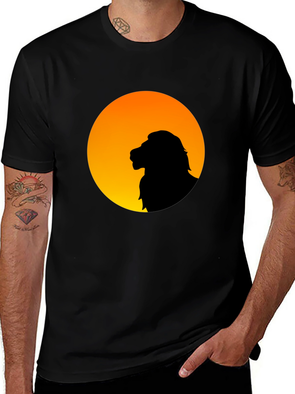 Lion Silhouette T-Shirt - Simba Style