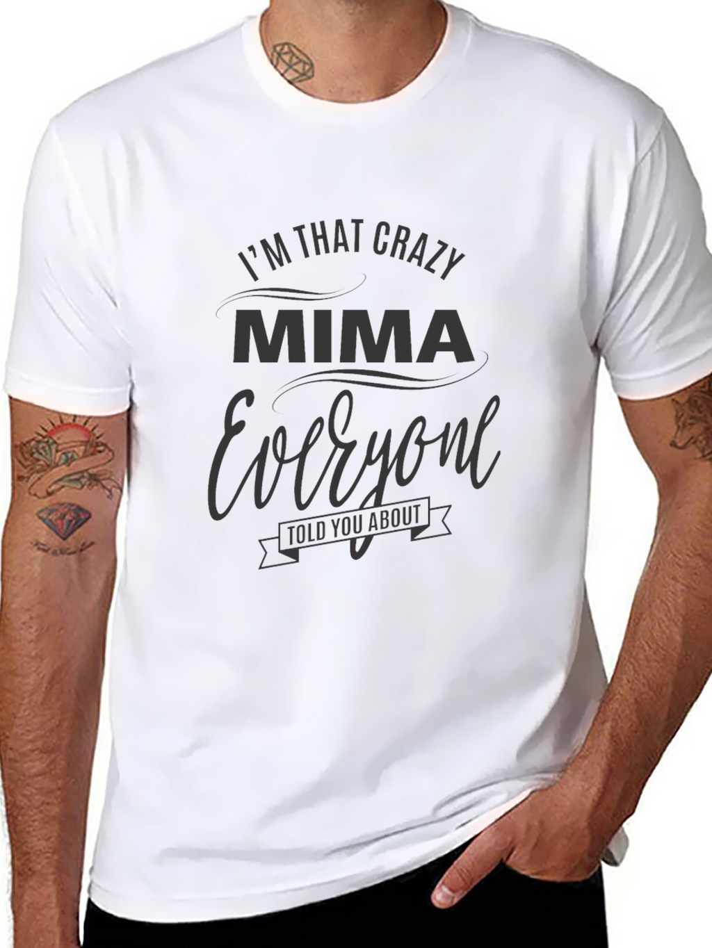 Crazy Mima T-Shirt - Funny Gift for Grandmothers