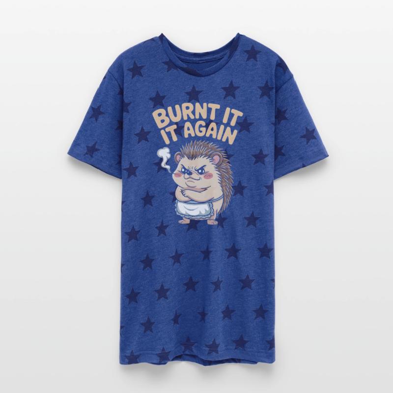 Burnt It Again Angry Hedgehog Design