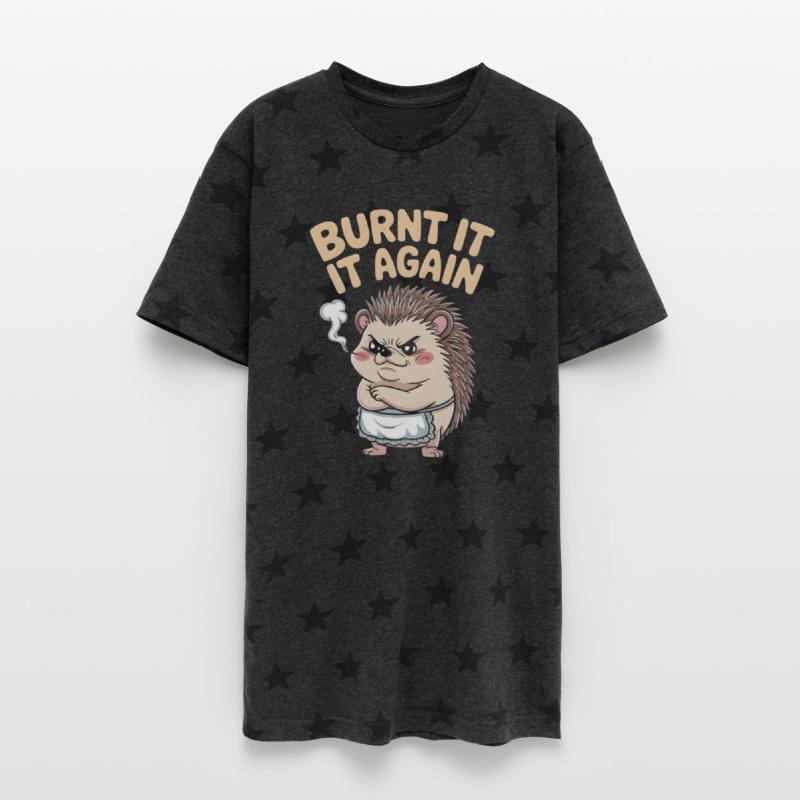 Burnt It Again Angry Hedgehog Design