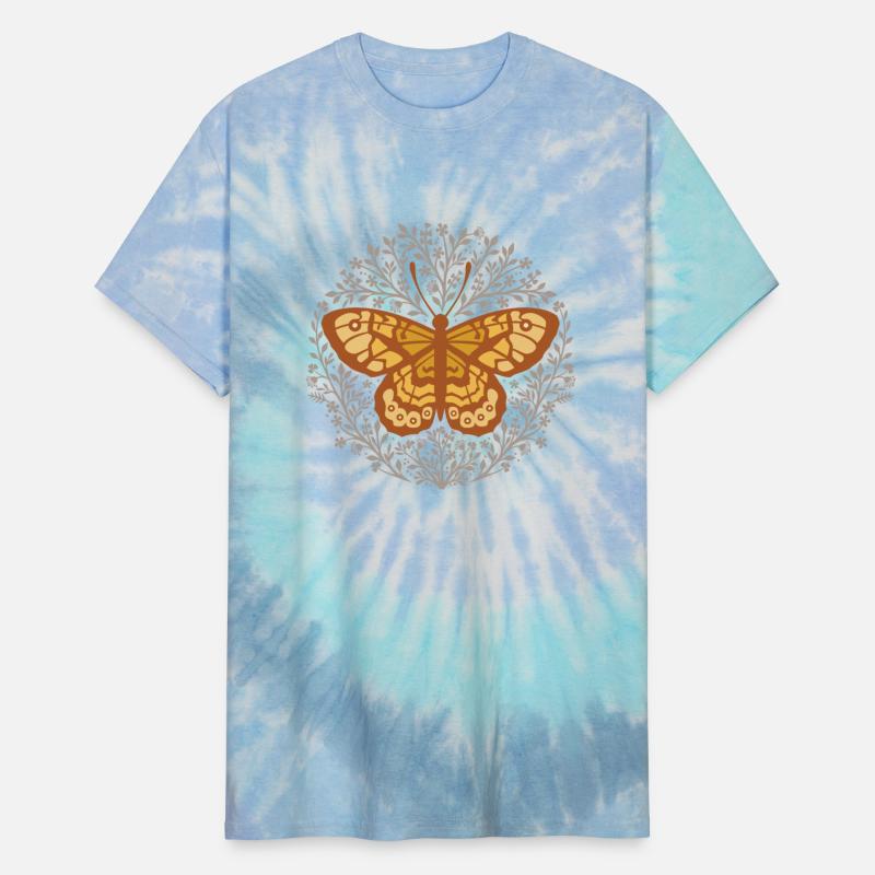 Butterfly insect with flowers.