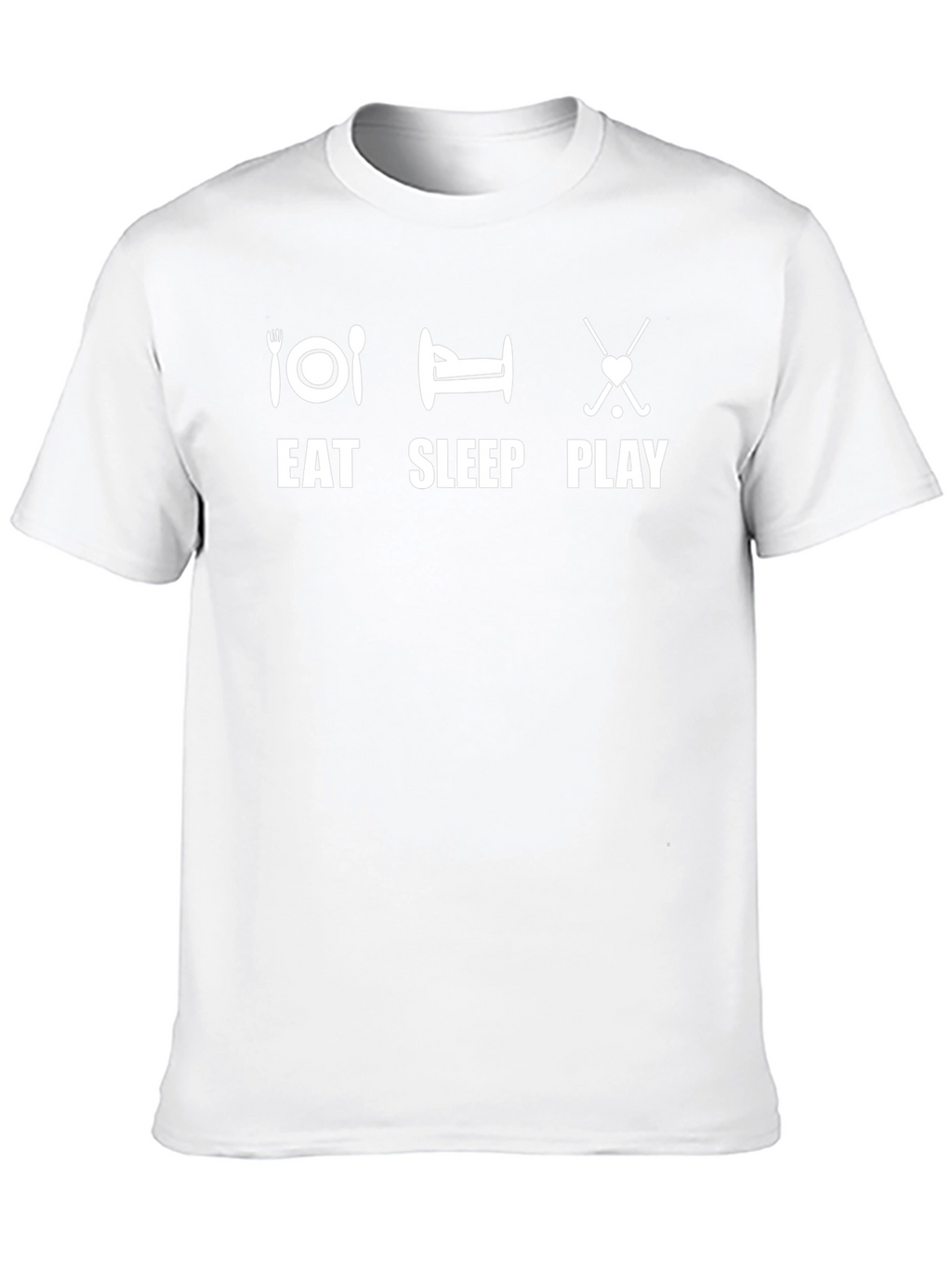 Eat Sleep Play Hockey T-Shirt - Black Cotton Tee