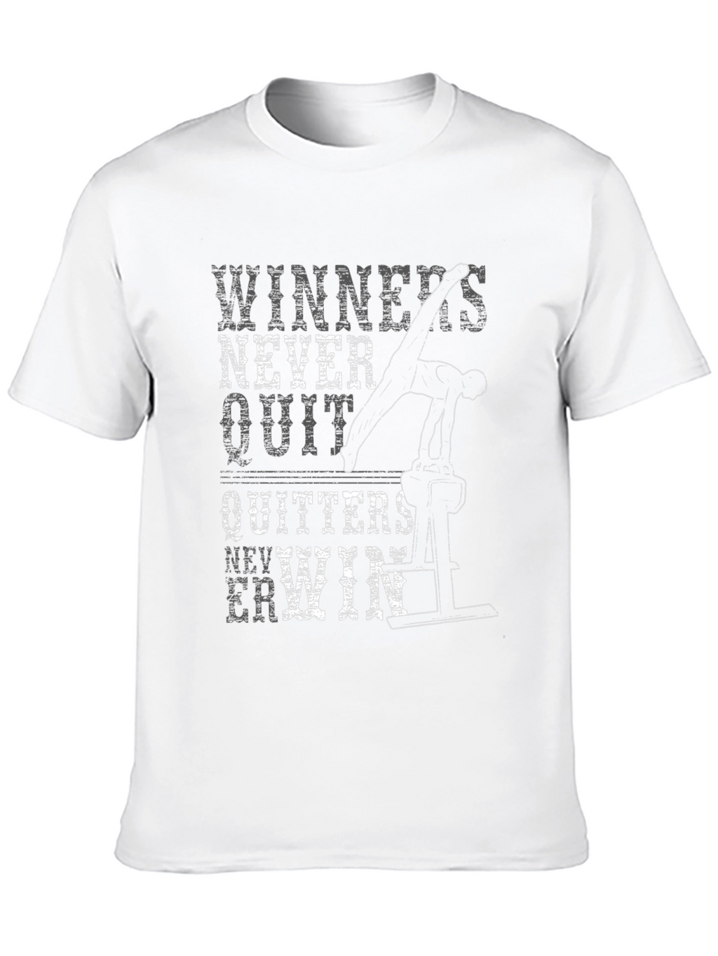 Winners Never Quit T-Shirt Gymnast Motivation