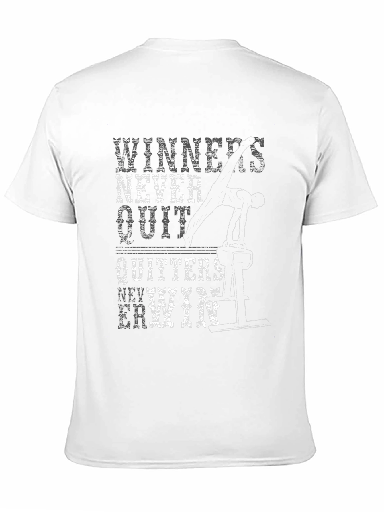 Winners Never Quit T-Shirt Gymnast Motivation