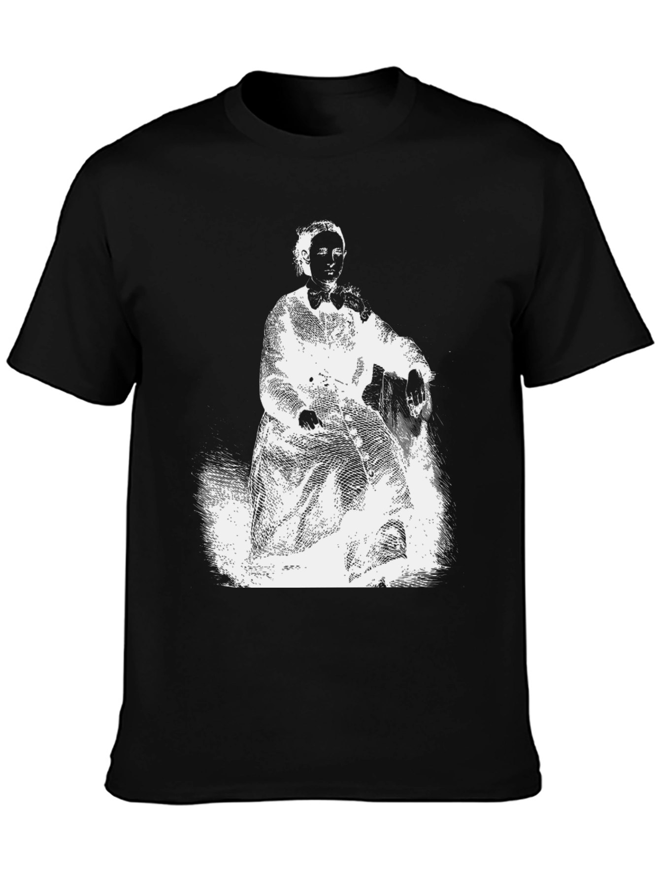 Vintage Portrait Graphic Tee - Black Unisex T-Shirt